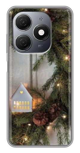 Чехол с принтом "Новогодний венок" для TECNO Spark 20