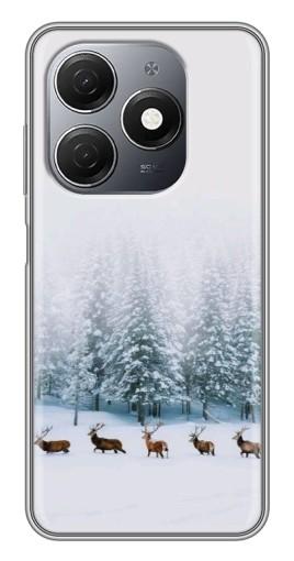 Силиконовый чехол с изображением "Олени в лесу" для TECNO Spark 20