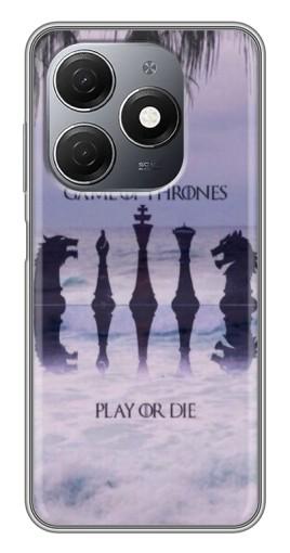 Чехол с картинкой "Play or Die" для TECNO Spark 20