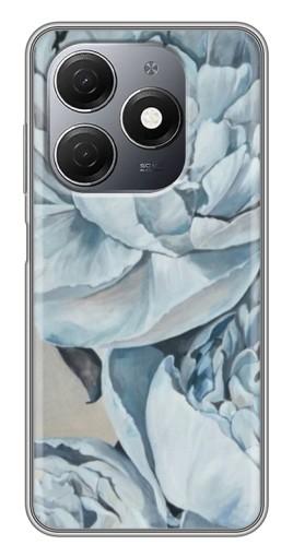Чехол с принтом "Рисунок пионы" для TECNO Spark 20
