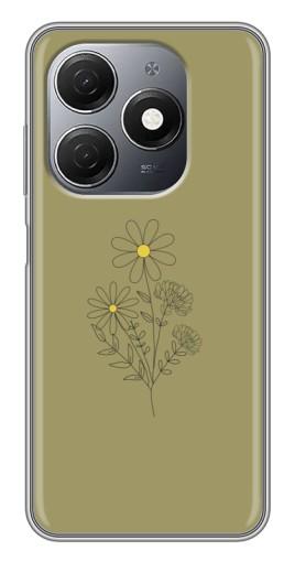 Чехол с печатью "Рисунок ромашка" для TECNO Spark 20