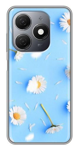 Чехол с принтом "Ромашковый фон" для TECNO Spark 20