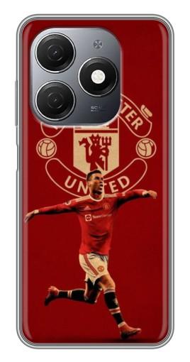 Чехол с принтом "Ronaldo в МЮ" для TECNO Spark 20
