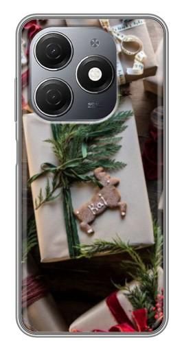 Чехол с принтом "Рождественские подарки" для TECNO Spark 20