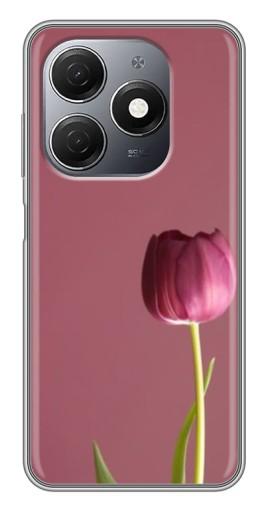 Чехол с картинкой "Розовый тюльпан" для TECNO Spark 20