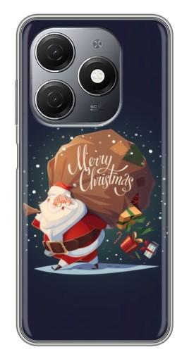 Чехол с картинкой "Санта с подарками" для TECNO Spark 20