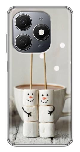 Чехол с печатью "Снеговики из зефира" для TECNO Spark 20