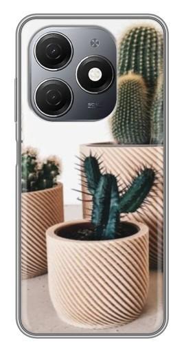Чехол с картинкой "стильные кактусы" для TECNO Spark 20