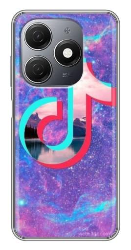 Силиконовый чехол с изображением "ТикТок мраморный" для TECNO Spark 20