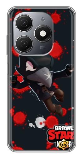 Силиконовый чехол с изображением "Ворон Бравл Старс" для TECNO Spark 20