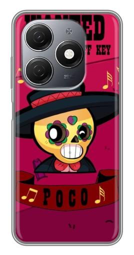 Силиконовый чехол с изображением "WANTED POCO" для TECNO Spark 20