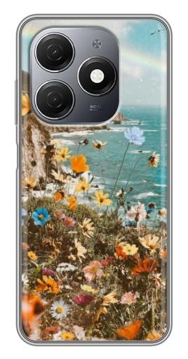 Чехол с печатью "Яркие полевые цветы" для TECNO Spark 20