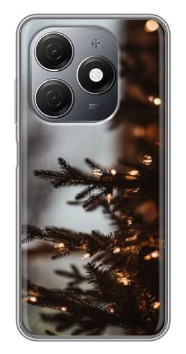 Силиконовый чехол с изображением "Елка с гирляндой" для TECNO Spark 20