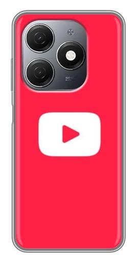 Чехол с картинкой "YouTube Кнопка" для TECNO Spark 20