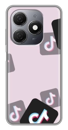 Чехол с печатью "Значки ТикоТока" для TECNO Spark 20