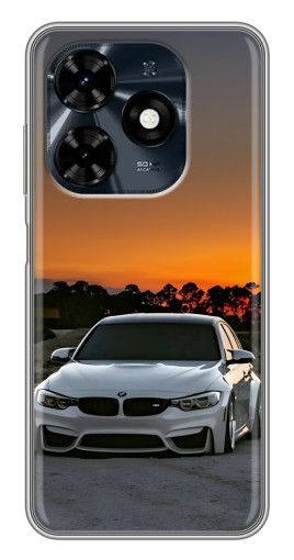 Чехол с печатью "BMW белая" для TECNO Spark 20c