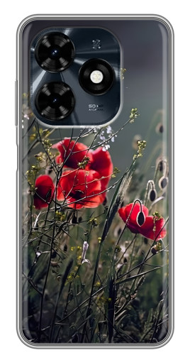 Чехол с принтом "Поле цветов" для TECNO Spark 20c
