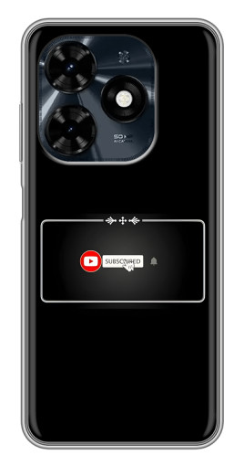 Чехол с картинкой "subscribed" для TECNO Spark 20c