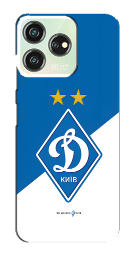 Силиконовый чехол с изображением "Бело-синий Динамо" для ZTE Blade V50
