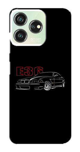 Силиконовый чехол с изображением "BMW E36" для ZTE Blade V50