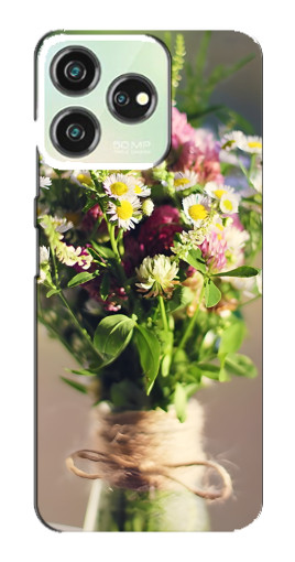 Чехол с печатью "Букет полевых цветов" для ZTE Blade V50