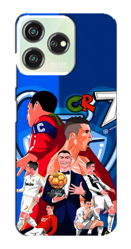 Силиконовый чехол с изображением "CR7" для ZTE Blade V50