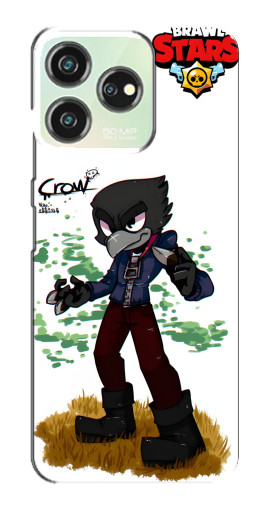 Чехол с принтом "Crow" для ZTE Blade V50