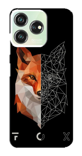 Чехол с принтом "Fox" для ZTE Blade V50