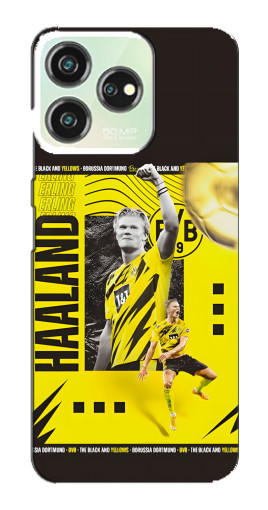 Чехол с печатью "Golden Haaland" для ZTE Blade V50