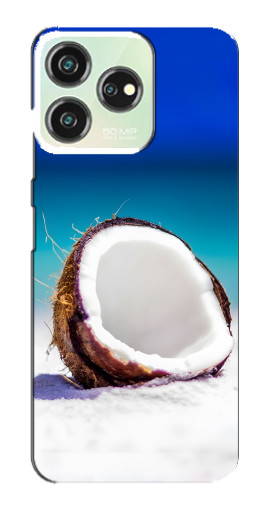 Чехол с печатью "Кокос на пляже" для ZTE Blade V50