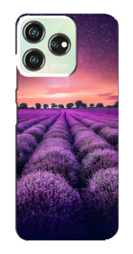 Чехол с печатью "Лавандовое поле" для ZTE Blade V50
