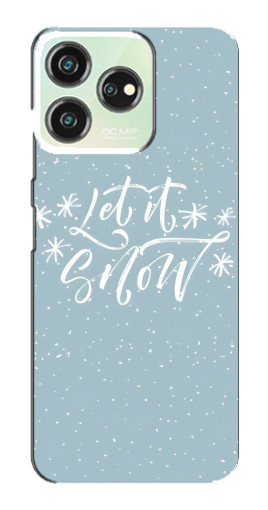 Силиконовый чехол с изображением "Let it Snow" для ZTE Blade V50