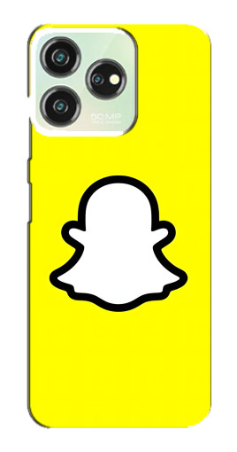 Силиконовый чехол с изображением "Лого Snapchat" для ZTE Blade V50