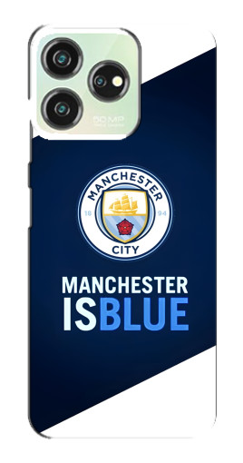 Силиконовый чехол с изображением "Manchester is Blue" для ZTE Blade V50