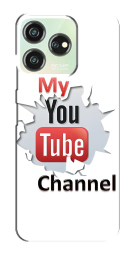 Силиконовый чехол с изображением "My YouTube" для ZTE Blade V50
