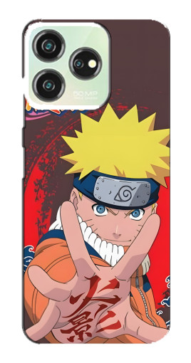 Силиконовый чехол с изображением "Naruto атакует" для ZTE Blade V50