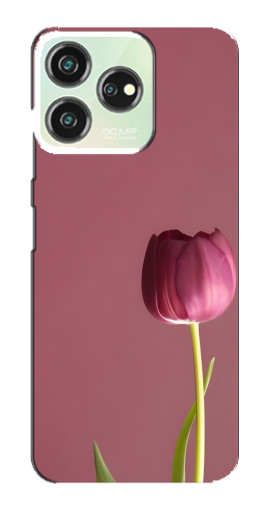 Чехол с принтом "Розовый тюльпан" для ZTE Blade V50
