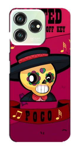 Силиконовый чехол с изображением "WANTED POCO" для ZTE Blade V50