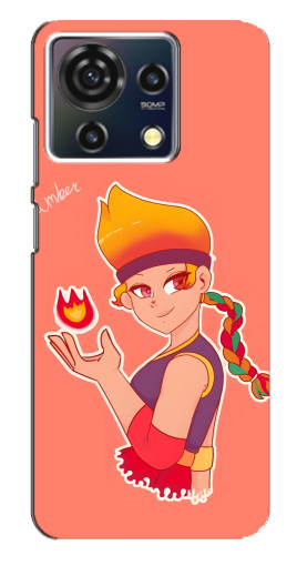 Чехол с картинкой "Amber с огоньком" для ZTE Blade V50 Vita