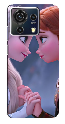 Чехол с печатью "Анна и Ельза" для ZTE Blade V50 Vita