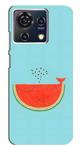 Чехол с картинкой "Арбуз кит" для ZTE Blade V50 Vita