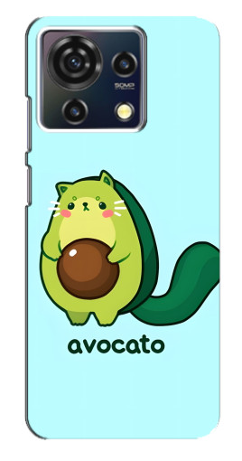 Силиконовый чехол с изображением "Avocato" для ZTE Blade V50 Vita