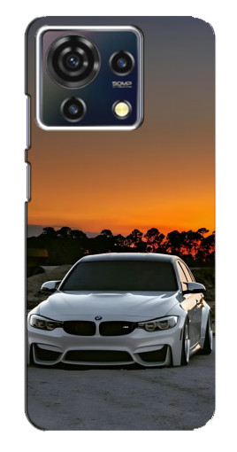 Силиконовый чехол с изображением "BMW белая" для ZTE Blade V50 Vita