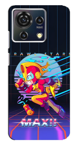 Силиконовый чехол с изображением "Brawl MAX" для ZTE Blade V50 Vita