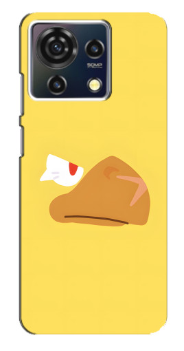 Силиконовый чехол с изображением "Gold Crow" для ZTE Blade V50 Vita