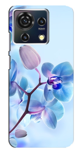 Чехол с печатью "Голубые орхидеи" для ZTE Blade V50 Vita