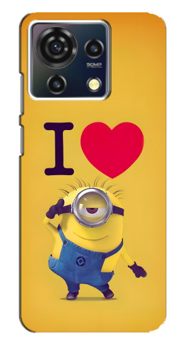 Силиконовый чехол с изображением "I Love Minion" для ZTE Blade V50 Vita