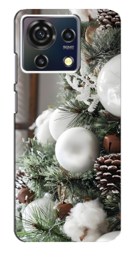 Чехол с принтом "Игрушки на елке" для ZTE Blade V50 Vita