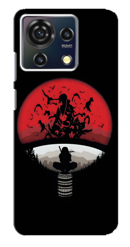 Чехол с принтом "Итачи на черном" для ZTE Blade V50 Vita