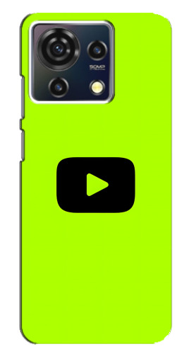 Чехол с картинкой "Кнопка Ютуба" для ZTE Blade V50 Vita